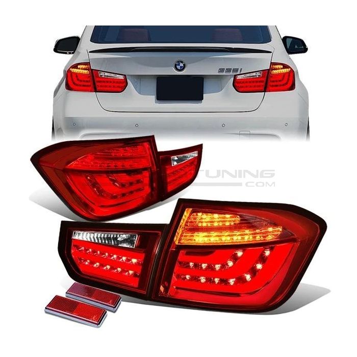 Fanali Posteriori LED Interno Chrome BMW Serie 3 F30, F80 Pre LCI