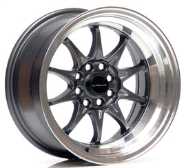 ULTRALITE UL48 15x8 ET0 4x100/108 GUN METAL GREY POLISHED RIM