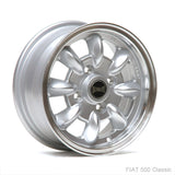 ULTRALITE CLASSIC FIAT 500 12x5 ET30 4x98 SILVER POLISHED RIM