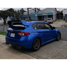 CarbonWorks Spoiler Varis Style Version 1 in Carbonio Subaru Impreza WRX STI GR