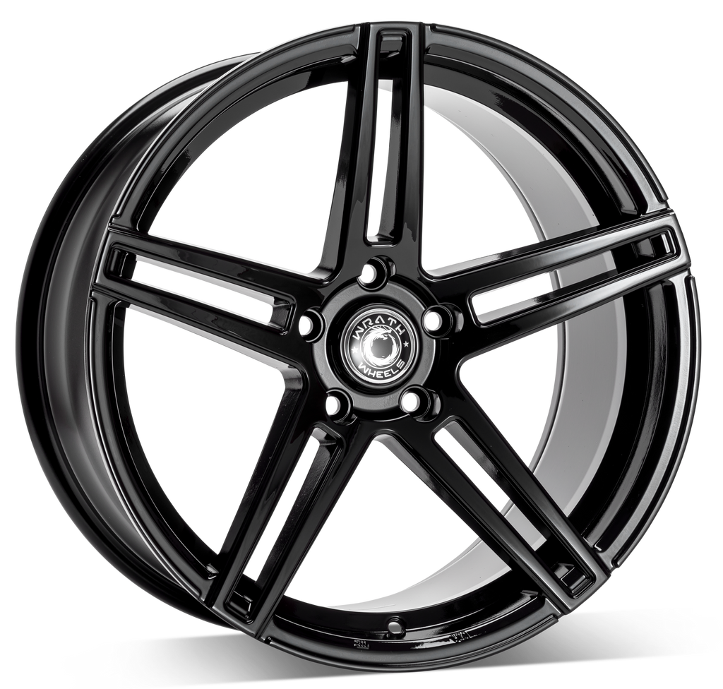 Cerchio in Lega WRATH Wheels WF1 18x9 ET40 5x120 GLOSS BLACK