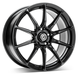 Cerchio in Lega WRATH Wheels WF12 18x8.5 ET45 5x112 SPARKLE BLACK