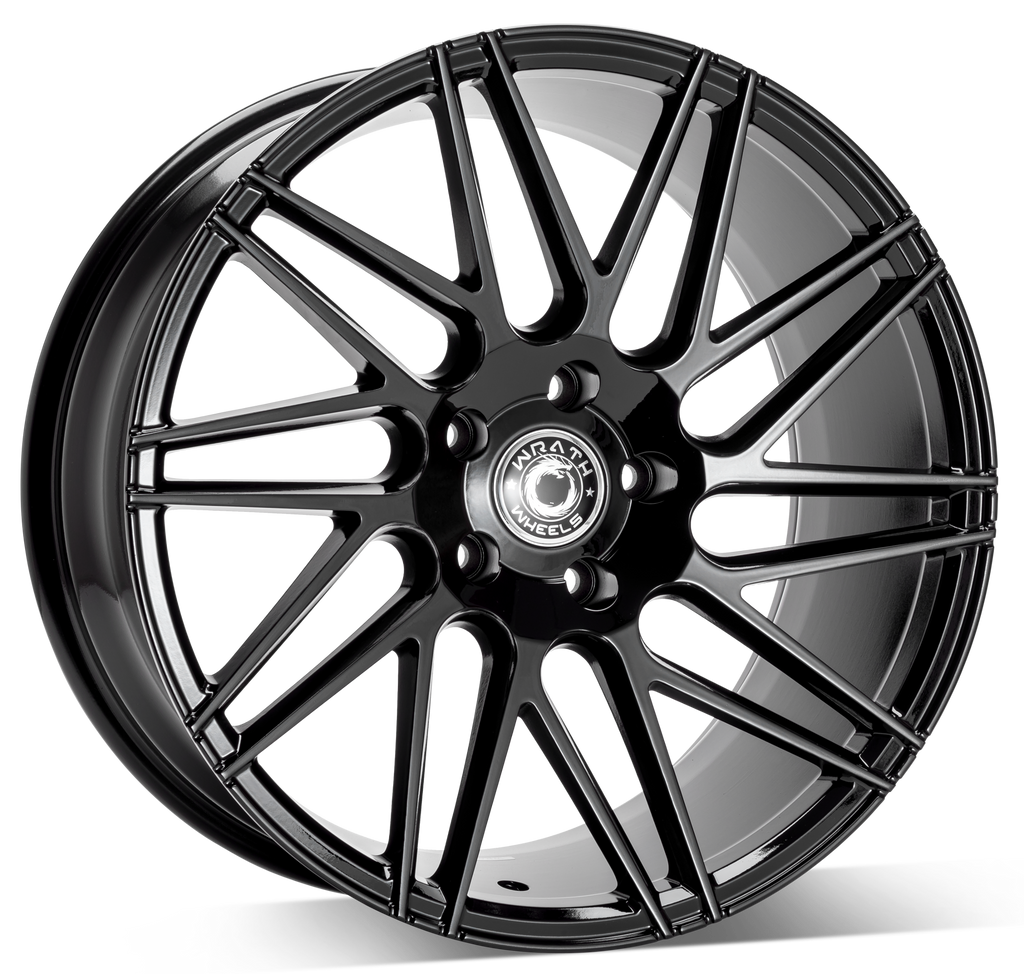 Cerchio in Lega WRATH Wheels WF4 18x8 ET40 5x112 GLOSS BLACK