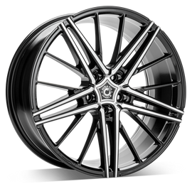 Cerchio in Lega WRATH Wheels WF5 19x8.5 ET42 5x112 GLOSS BLACK POLISHED FACE