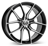 Cerchio in Lega WRATH Wheels WF7 18x8 ET42 5x112 GLOSS BLACK POLISHED FACE