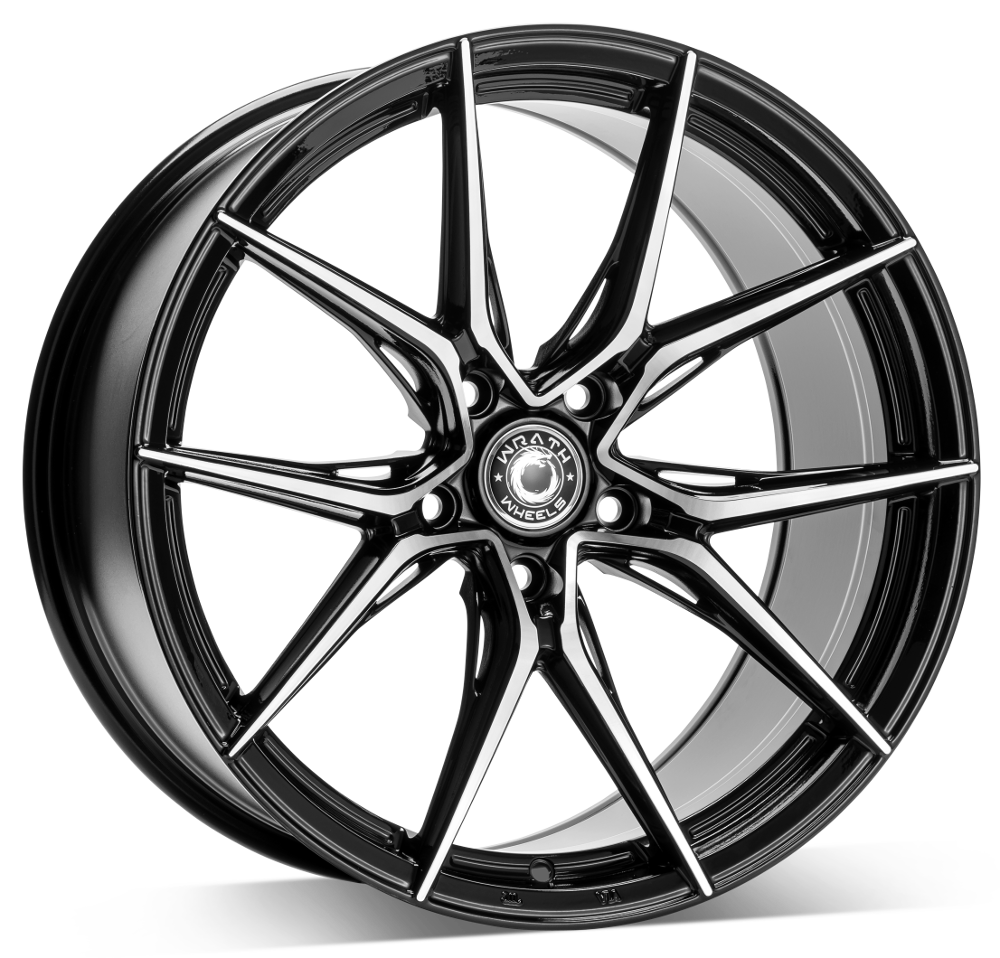 Cerchio in Lega WRATH Wheels WFX 19x9.5 ET40 5x120 GLOSS BLACK POLISHED FACE