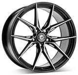 Cerchio in Lega WRATH Wheels WFX 19x9.5 ET40 5x120 GLOSS BLACK POLISHED FACE
