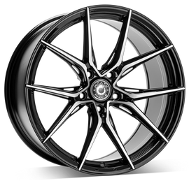 Cerchio in Lega WRATH Wheels WFX 19x8.5 ET35 5x120 GLOSS BLACK POLISHED FACE