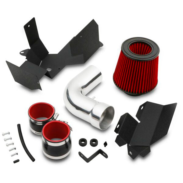 Kit Aspirazione Aria Corta Argento Audi A3 8P 1.6D 1.8 1.9D 2.0 03-12