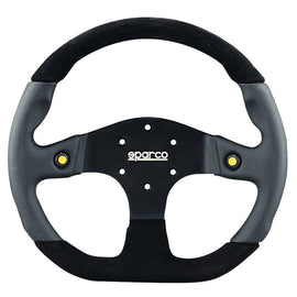 Sparco L999 Volante piatto Pelle nera Raggi neri