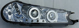 Ford Mondeo 96-00 Fari Anteriori R8 Style a LED Chrome V1