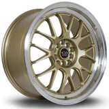 Cerchio in Lega Rota MXR 18x8.5 5x100/114.3 ET44 Gold Polished Lip