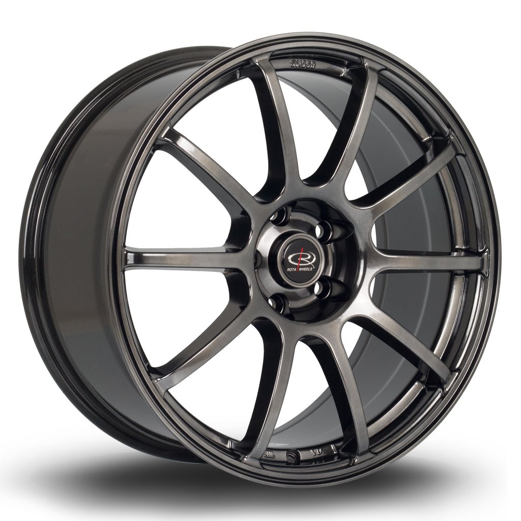 Cerchio in Lega Rota Force 18x8.5 5x108 ET42 Hyper Black