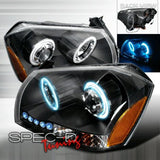 Dodge Magnum 05-07 Fari Anteriori Neri V1 LED [KS]