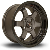 Cerchio in Lega Rota Grid V 15x7 4x100 ET20 Gunmetal Gloss Black Lip