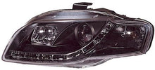Carica l&#39;immagine nel visualizzatore di Gallery, Audi A4 B7 05-08 Fari Anteriori DRL Neri