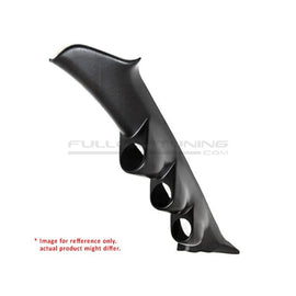 Porta Manometri A-pillar Nero 52mm in Plastica ABS Honda Civic EP