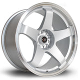 Cerchio in Lega Rota GTR 18x9.5 5x114.3 ET30 Silver Polished Lip