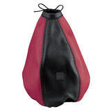 Nardi Cuffia cambio in Pelle nera e rossa