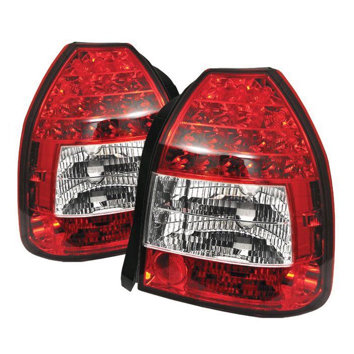 Sonar Fanali Posteriori LED Lente Rossa Honda Civic EJ EK