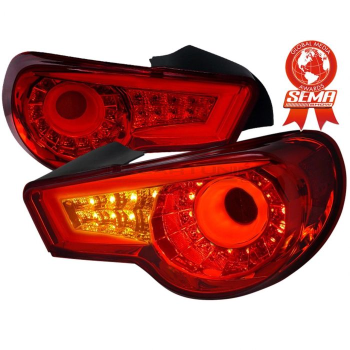 Fanali Posteriori LED Interno Chrome Rosso Lens Subaru BRZ ,Toyota G86 Pre Facelift