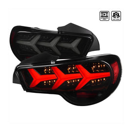 Fanali Posteriori con Sequential Turn Signal Lights Interno Nero Lucido Lente Smoke Toyota GT86, Subaru BRZ Pre Facelift