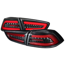 Load image into Gallery viewer, Fanali Posteriori LED Interno Nero in Plastica ABS Mitsubishi Lancer Evolution 10