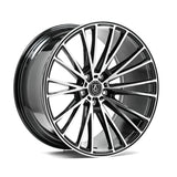 Cerchio in Lega AXE CF2 19x8.5 ET25 5x114.3 GLOSS BLACK & POLISHED