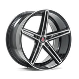 Cerchio in Lega AXE EX14 20x10.5 ET42 5x118 GLOSS BLACK & POLISHED