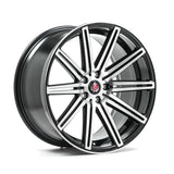 Cerchio in Lega AXE EX15 20x10.5 ET42 5x108 GLOSS BLACK & POLISHED