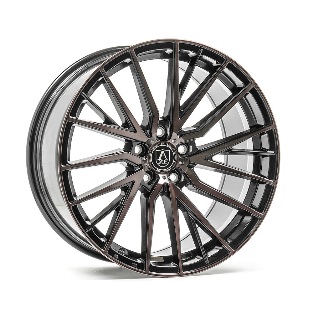 Cerchio in Lega AXE EX40 20x8.5 ET40 5x108 GLOSS BLACK POLISHED & TINTED