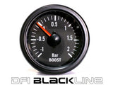 DFI Blackline Universal Manometro da 52mm - Pressione Boost (bar)