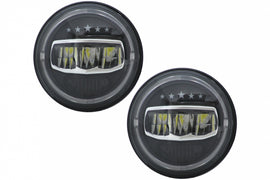 Fari Anteriori Angel Eye Halo DRL Jeep Wrangler JK TJ LJ JL (1997-2017) 5 Stars Design