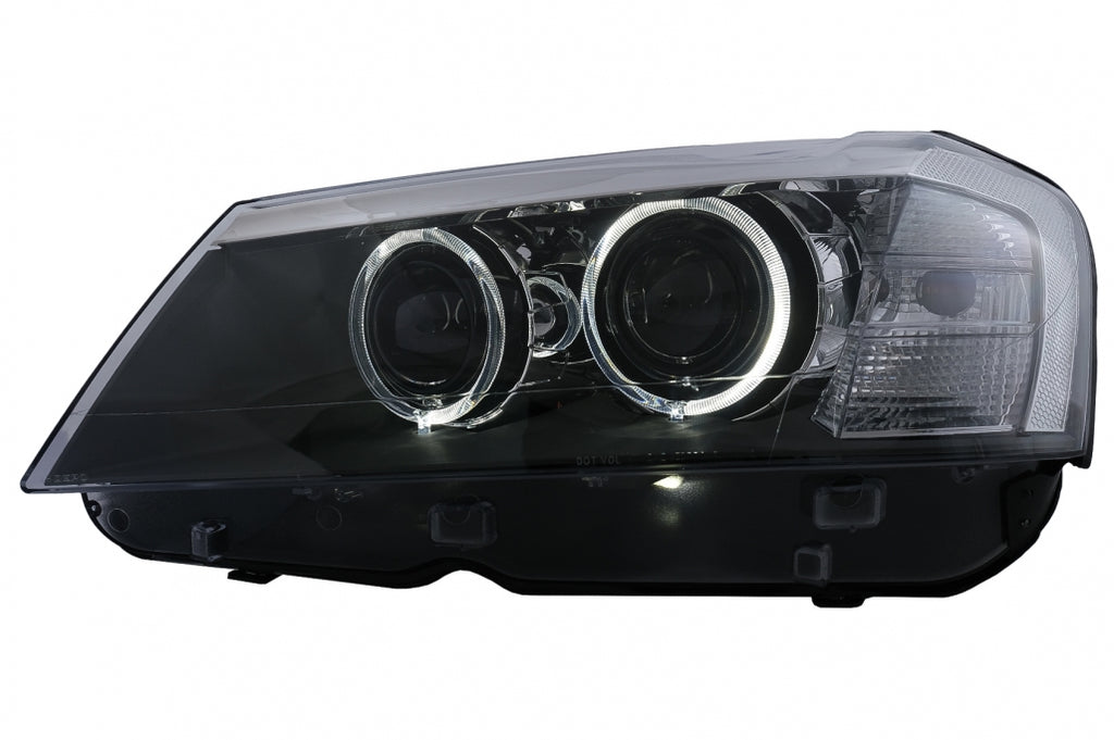 Fari Anteriori Angel Eyes BMW X3 F25 SUV (2010-07.2014) nero