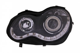Fari Anteriori Angel Eyes Mercedes Classe C W203 (2000-2007) Lato Sinistro Nero
