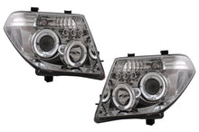 Carica l&#39;immagine nel visualizzatore di Gallery, Fari Anteriori Angel Eyes Nissan Navara D40 (2004-2009) Pathfinder R51 (2005-2008) Chrome