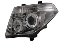 Carica l&#39;immagine nel visualizzatore di Gallery, Fari Anteriori Angel Eyes Nissan Navara D40 (2004-2009) Pathfinder R51 (2005-2008) Chrome
