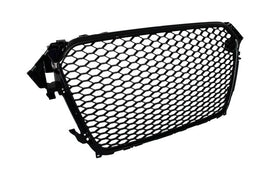Griglia Anteriore Audi A4 B8 Facelift (2012-2015) RS Design Nero Lucido con e Senza PDC Fori sensori di parcheggio