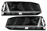 Cover griglie con ACC Audi A4 B9 S-Line Sedan Avant (2016-2018) RS4 Design Argento Edition