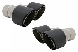 Finali di scarico in carbonio Land Rover Range Rover and SUVs Matte Finish Look Inlet 8 cm