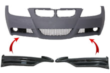 Carica l&#39;immagine nel visualizzatore di Gallery, Splitter in Carbonio Pararuti Anteriori BMW Serie 3 E90 E91 Sedan Touring (2005-2008) only M-tech Bumper