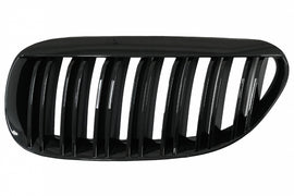 Griglie Reni Anteriori Centrali BMW 6 Series E63 E64 LCI Pre-LCI (2004-2010) M Design Double Stripe Nero Lucido