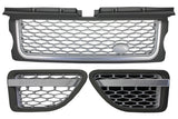 Griglie Centrali e prese d'aria Land Range Rover Sport L320 (2005-2008) Autobiography Look Silver Edition