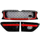 Griglie Centrali e prese d'aria Land Range Rover Sport L320 Facelift (2010-2013) Autobiography Look Nero Red Edition