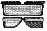 Griglie Centrali e prese d'aria Land Range Rover Sport L320 (2005-2008) Autobiography Look Nero Silver Edition