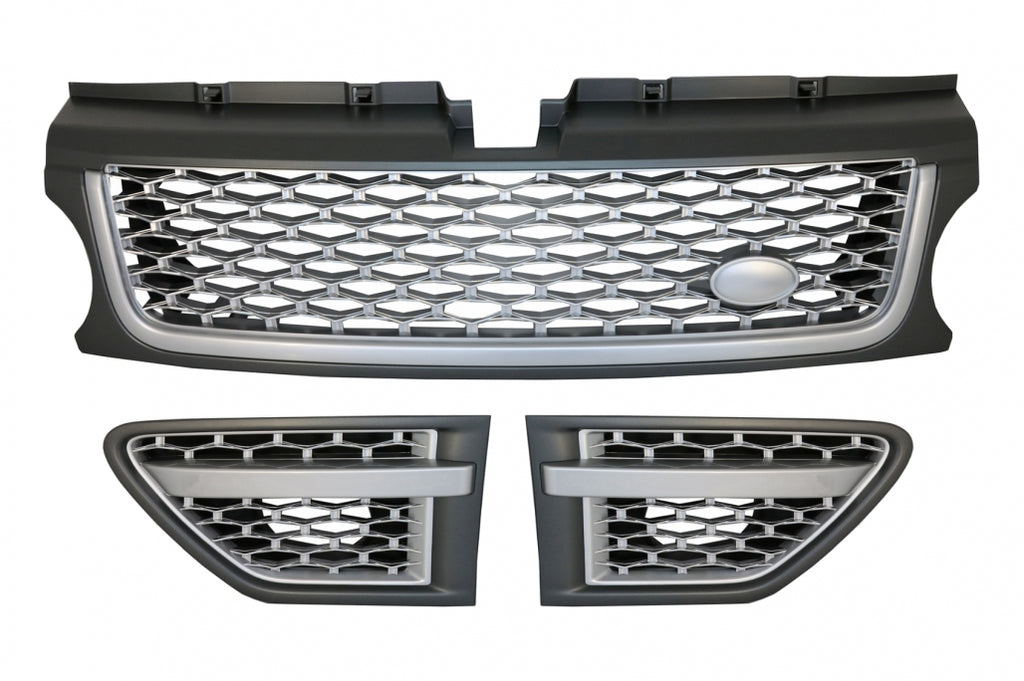 Griglie Centrali e prese d'aria Range Rover Sport Facelift (2009-2013) L320 Autobiography Look FULL Silver Edition