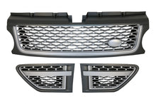 Load image into Gallery viewer, Griglie Centrali e prese d&#39;aria Range Rover Sport Facelift (2009-2013) L320 Autobiography Look FULL Silver Edition