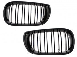 Griglie centrali reni BMW Serie 3 E46 Facelift (10.2001-2005) Double Stripe M Design Nero