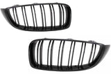 Griglie centrali reni BMW Serie 4 F32 F33 F36 (2013-03.2019) Double Stripe M Design Nero