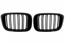 Griglie Reni Centrali BMW X3 G01 (11.2017+) X4 G02 (02.2018+) Double Stripe M Design Nero Lucido